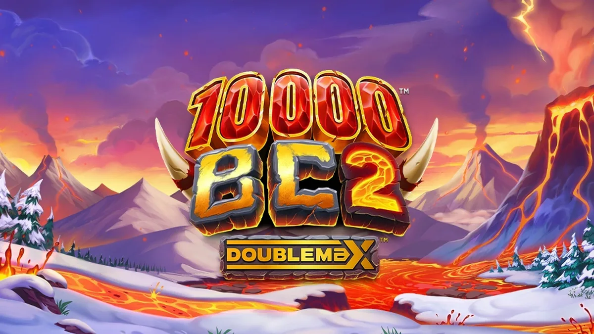 Visual caótico e pré-histórico do slot 10000 BC DoubleMax 2